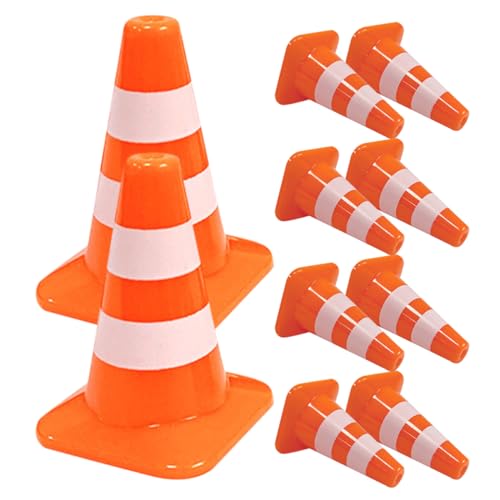 HANABASS 10 Stück Mini Verkehrshütchen Realistische Verkehrskegel für Modellbau und Lernzwecke Robuste und Langlebige Absperrungen für Kreative Spielszenarien HANABASS 10 Stück Mini Verkehrshütchen Realistische Verkehrskegel für Modellbau und Lernzwecke Robuste und Langlebige Absperrungen für Kreative Spielszenarien von HANABASS