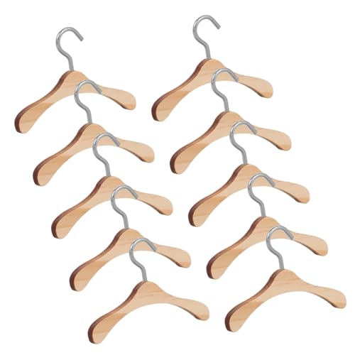 HANABASS 10 Stück Miniatur Kleiderbügel für Puppen Stabile und Puppenkleiderbügel für Babypuppen Zubehör für Puppenkleidung Leicht und Platzsparend HANABASS 10 Stück Miniatur Kleiderbügel für Puppen Stabile und Puppenkleiderbügel für Babypuppen Zubehör für Puppenkleidung Leicht und Platzsparend von HANABASS