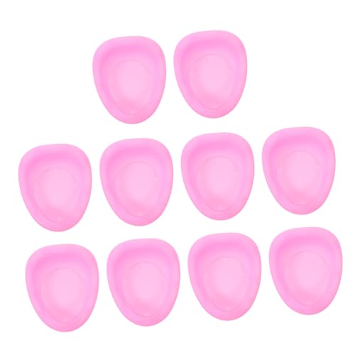 HANABASS 10 Stück Puppen-Toilettenspielzeug puppenhaus spielzeuge puppenaugen Mini- - Miniatur-Toilettenmodell realistische Mini-Toilette Plastik Rosa von HANABASS