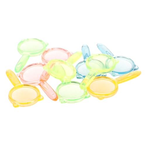 HANABASS 10 Stück Puppenhaus Puppenhaus Möbel Sensorisches Mini Zubehör Kleine Puppen Dekoration Handlupe Miniatur Lupe Für Mini Kunststoff Zufällige Farbe von HANABASS