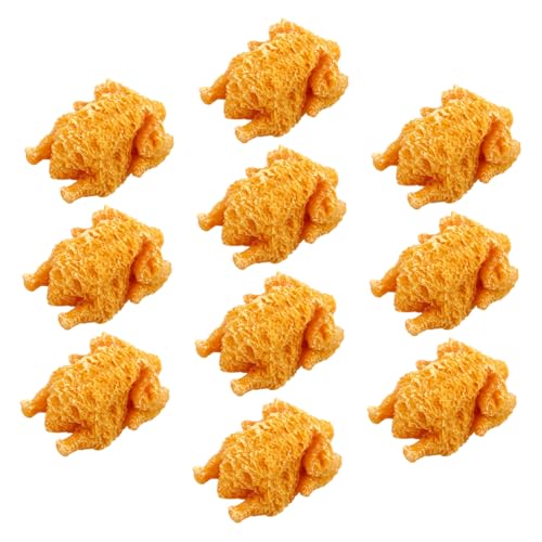 HANABASS 10 Stück Realistische Gebratene Hähnchen Dekofiguren Detailgetreue Simulation Miniatur Food Props für DIY Dekoration Küche Party Szenen Lebensechte Hühnermodelle HANABASS 10 Stück Realistische Gebratene Hähnchen Dekofiguren Detailgetreue Simulation Miniatur Food Props für DIY Dekoration Küche Party Szenen Lebensechte Hühnermodelle von HANABASS