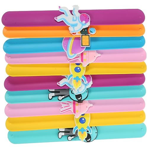 HANABASS 10 Stück Silikonring Schlagarmbänder zum Geburtstag Party-Slap-Bands Partytütenfüller für Kindergeburtstage Partygeschenke Geburtstag Goodie Bag Füllstoffe Kieselgel HANABASS 10 Stück Silikonring Schlagarmbänder zum Geburtstag Party-Slap-Bands Partytütenfüller für Kindergeburtstage Partygeschenke Geburtstag Goodie Bag Füllstoffe Kieselgel von HANABASS