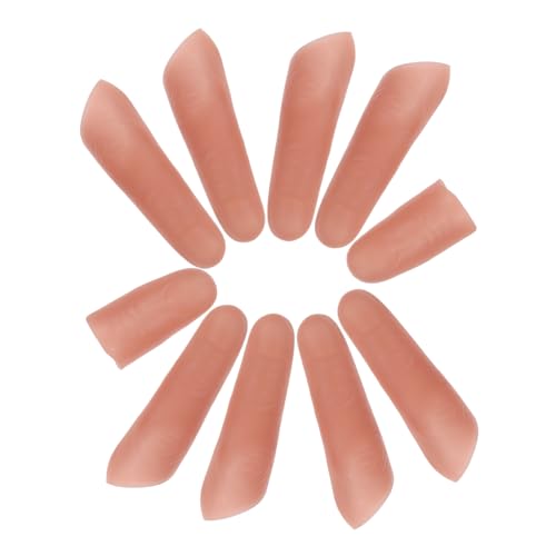 HANABASS 10 Stück Simulierte Falsche Finger Trickfinger Fingertrick Requisite Simulationsfingerhüllen Kunstfingerhülle Streichspielzeug Werkzeug Fingerspielzeug Illusion HANABASS 10 Stück Simulierte Falsche Finger Trickfinger Fingertrick Requisite Simulationsfingerhüllen Kunstfingerhülle Streichspielzeug Werkzeug Fingerspielzeug Illusion von HANABASS