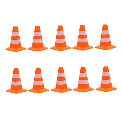 HANABASS 10 Stück Szenenzubehör Für Straßensperren Kleine Zapfen Sicherheitskegel Im Freien Verkehrskegel Straßenkegelspielzeug Für Verkehrssperren Orange Plastik HANABASS 10 Stück Szenenzubehör Für Straßensperren Kleine Zapfen Sicherheitskegel Im Freien Verkehrskegel Straßenkegelspielzeug Für Verkehrssperren Orange Plastik von HANABASS