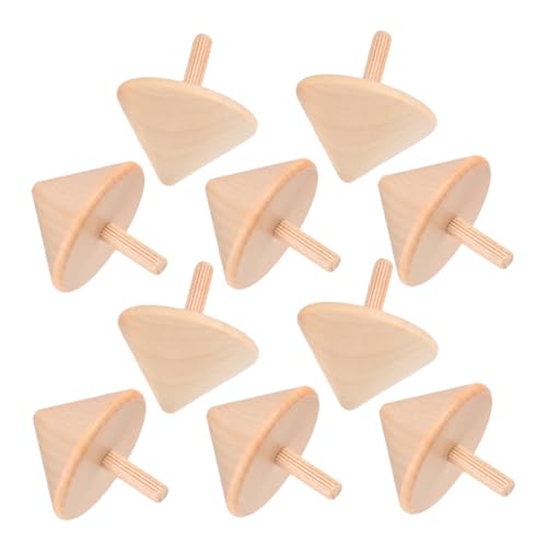 HANABASS 10 Stück Teiliges DIY Holz Unbemalte Handgefertigte Spinning Tops für Kreatives Malspielzeug Feinmotorik Geduld und Hand Auge Koordination Langlebig für Drinnen und Draußen HANABASS 10 Stück Teiliges DIY Holz Unbemalte Handgefertigte Spinning Tops für Kreatives Malspielzeug Feinmotorik Geduld und Hand Auge Koordination Langlebig für Drinnen und Draußen von HANABASS
