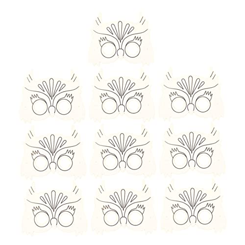HANABASS 10 Stück Teiliges DIY Papiermasken Set Eulenform zum Bemalen Graffiti Basteln für Kreatives Malmaterial Kreativität und Vorstellungskraft Sicher und Stabil HANABASS 10 Stück Teiliges DIY Papiermasken Set Eulenform zum Bemalen Graffiti Basteln für Kreatives Malmaterial Kreativität und Vorstellungskraft Sicher und Stabil von HANABASS
