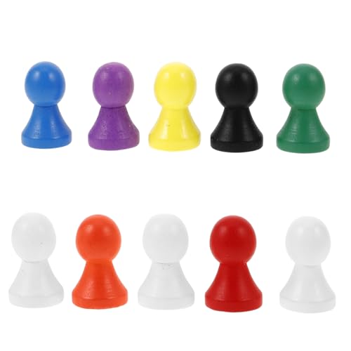 HANABASS 10 Stück Teiliges Holz Schachfiguren für Brettspiele Robuste und Elegante Spielsteine Geeignet für Dame und Flug Schach Langlebige Holzmaterialien für Stundenlangen Spielspaß HANABASS 10 Stück Teiliges Holz Schachfiguren für Brettspiele Robuste und Elegante Spielsteine Geeignet für Dame und Flug Schach Langlebige Holzmaterialien für Stundenlangen Spielspaß von HANABASS