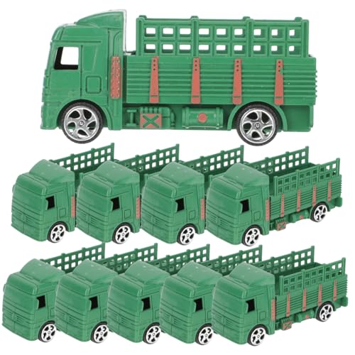 HANABASS 10 Stück Teiliges Militärmodell Auto Kleine Realistische Transport LKW Spielzeugfigur für Sandtisch Dekoration Robustes Material Grüne Miniatur für Büro und Wohnzimmer HANABASS 10 Stück Teiliges Militärmodell Auto Kleine Realistische Transport LKW Spielzeugfigur für Sandtisch Dekoration Robustes Material Grüne Miniatur für Büro und Wohnzimmer von HANABASS