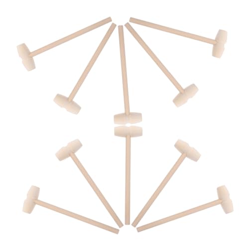 HANABASS 10 Stück Teiliges Mini Holzhammer Handliches Holzspielzeug für Ergonomischer Griff Fördert Hand und Handgelenksentwicklung Geburtstags und Partyspielzeug HANABASS 10 Stück Teiliges Mini Holzhammer Handliches Holzspielzeug für Ergonomischer Griff Fördert Hand und Handgelenksentwicklung Geburtstags und Partyspielzeug von HANABASS