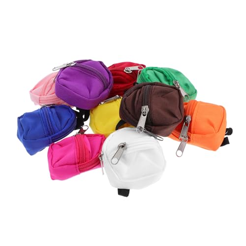 HANABASS 10 Stück Teiliges Mini Puppenrucksack mit Funktionalem Reißverschluss Realistische Schulranzen für Mädchen Verschleißfest für Kreatives Rollenspiel und Fantasievolle Verkleidung HANABASS 10 Stück Teiliges Mini Puppenrucksack mit Funktionalem Reißverschluss Realistische Schulranzen für Mädchen Verschleißfest für Kreatives Rollenspiel und Fantasievolle Verkleidung von HANABASS