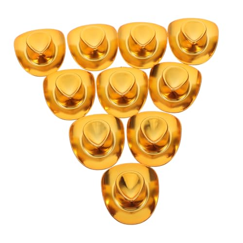 HANABASS 10 Stück Teiliges Mini Western Cowboy Hüte Gelb Glitzernd Kleine Deko Hüte für DIY Basteln Puppen Schlüsselanhänger Party Zubehör Vielseitig Verwendbar HANABASS 10 Stück Teiliges Mini Western Cowboy Hüte Gelb Glitzernd Kleine Deko Hüte für DIY Basteln Puppen Schlüsselanhänger Party Zubehör Vielseitig Verwendbar von HANABASS