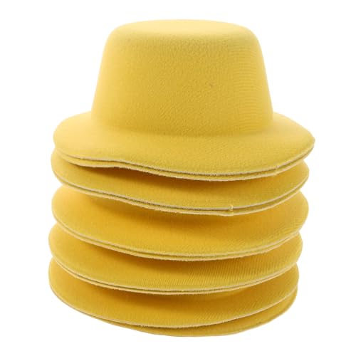 HANABASS 10 Stück Teiliges Mini-doll-hüte in Leuchtendem Gelb DIY Kleine Bowler Caps für Bastelprojekte Haustiere Puppen Haarschmuck und Festliche Dekorationen Einfache Handhabung für HANABASS 10 Stück Teiliges Mini-doll-hüte in Leuchtendem Gelb DIY Kleine Bowler Caps für Bastelprojekte Haustiere Puppen Haarschmuck und Festliche Dekorationen Einfache Handhabung für von HANABASS