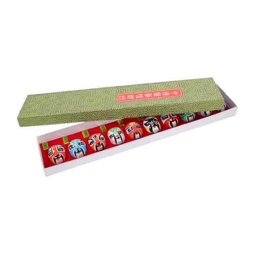 HANABASS 10 Stück Teiliges Miniatur Peking Oper Masken aus Traditionelles Handgefertigtes Chinesisches Dekor Tragbare Kleine Masken mit Lebendigen Farben und Detailreicher Oberfläche für HANABASS 10 Stück Teiliges Miniatur Peking Oper Masken aus Traditionelles Handgefertigtes Chinesisches Dekor Tragbare Kleine Masken mit Lebendigen Farben und Detailreicher Oberfläche für von HANABASS