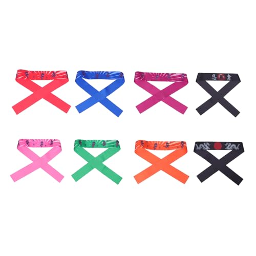 HANABASS 10 Stück Teiliges Ninja Stirnband für Japanische Samurai und Karate Bandanas Weiche Hautfreundliche Kopfbedeckung für Geburtstagsfeiern und Rollenspiele Wiederverwendbar und HANABASS 10 Stück Teiliges Ninja Stirnband für Japanische Samurai und Karate Bandanas Weiche Hautfreundliche Kopfbedeckung für Geburtstagsfeiern und Rollenspiele Wiederverwendbar und von HANABASS