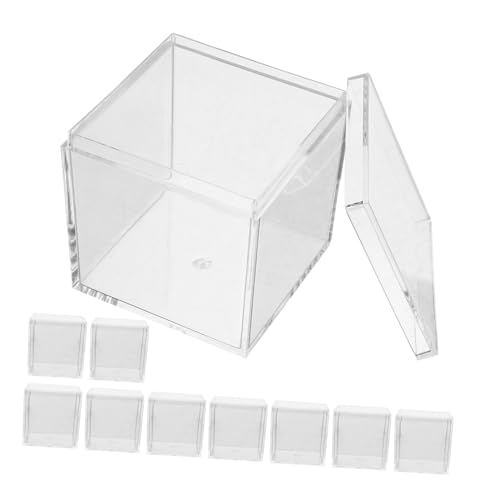 HANABASS 10 Stück Transparente Aufbewahrungsboxen für Mineralproben Lebensmittelechte Acryl Behälter mit Deckel zur Sicheren Aufbewahrung von Kristallen und Pflanzen HANABASS 10 Stück Transparente Aufbewahrungsboxen für Mineralproben Lebensmittelechte Acryl Behälter mit Deckel zur Sicheren Aufbewahrung von Kristallen und Pflanzen von HANABASS