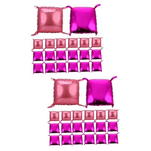 HANABASS 100 Stck. Doppelseitige Quadratische Partyfolienballons mit Aluminiumfolie Rosa Rot und Leicht Langlebig Vielseitig für Festival und Geburtstagsdeko Wand und Türdekoration HANABASS 100 Stck. Doppelseitige Quadratische Partyfolienballons mit Aluminiumfolie Rosa Rot und Leicht Langlebig Vielseitig für Festival und Geburtstagsdeko Wand und Türdekoration von HANABASS