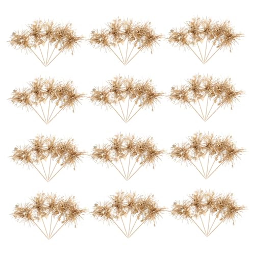 HANABASS 100 Stück Glitzernde Cake Toppers Geburtstag Party Cupcake Picks Dessert Dekorationen Multifunktional Wiederverwendbar für Festliche Kuchen und Weihnachtsfeiern von HANABASS