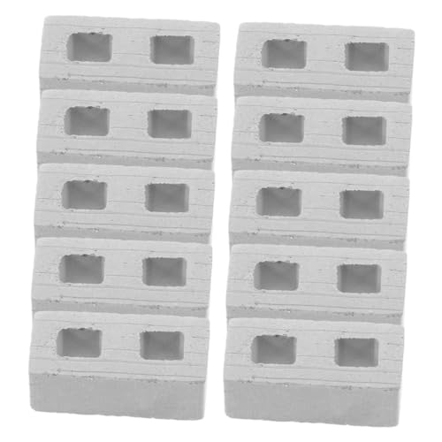 HANABASS 100 Stück Maßstab Realistische Modellbausteine für Puppenhaus Gartendekoration Architektur Zubehör DIY Landschaft von HANABASS