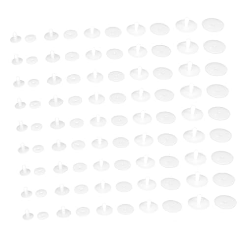 HANABASS 100 Stück Teiliges Bewegliche Kunststoff Puppen Gelenke Vielseitige Steckverbindungen für DIY Kuscheltiere Bären und Flexible Skelett Accessoires zum Basteln von HANABASS