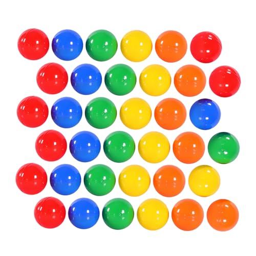HANABASS 100 Stück Teiliges Bunte Kunststoff Lotteriekugeln Öffnung Farbige Ziehungsbälle für Party Tombola Festliche Spiele und Veranstaltungen Langlebig Praktisch Leicht von HANABASS