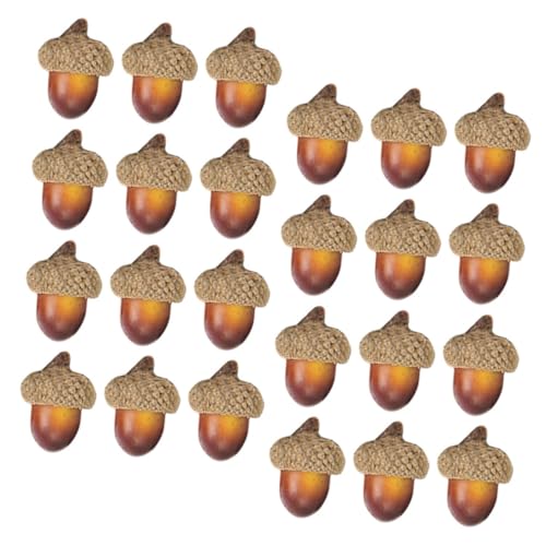 HANABASS 100 Stück Teiliges Künstliche Eicheln Dekoration DIY Basteln für Weihnachten Vasenfüller Partydeko Wiederverwendbar Vielseitig Einsetzbar für Kränze Blumenarrangements HANABASS 100 Stück Teiliges Künstliche Eicheln Dekoration DIY Basteln für Weihnachten Vasenfüller Partydeko Wiederverwendbar Vielseitig Einsetzbar für Kränze Blumenarrangements von HANABASS