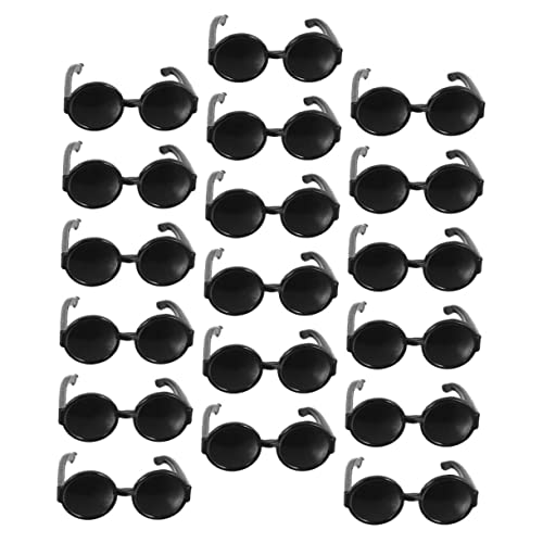 HANABASS 100 Stück Teiliges Mini Puppen Sonnenbrillen aus Doll Dress Up Accessoires Leichte Kompakte Puppenhaus Dekoration und DIY Bastelbrillen für Mädchen von HANABASS