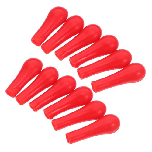 HANABASS 100 Stück Tropfkappen Pipettenkappen Laborteile Wissenschaft Tropfkappe Tropfkappen Lehrrequisite Tropfkappe Ersatzpipette Laborbedarf Rot von HANABASS