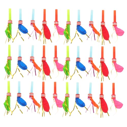 HANABASS 100 Stück Party Tröten mit Pfeife für Kinder Aufblasbare Ballons für Geburtstagsfeiern und Festlichkeiten HANABASS 100 Stück Party Tröten mit Pfeife für Kinder Aufblasbare Ballons für Geburtstagsfeiern und Festlichkeiten von HANABASS