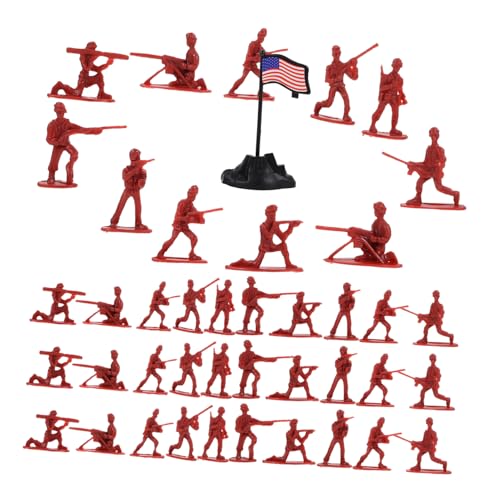 HANABASS 100Stücke Miniatur Soldaten Figuren Modelle für Mikrolandschaftsgestaltung Sandtisch und Miniaturprojekte aus Langlebigem für Sammler von HANABASS