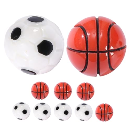 HANABASS 10Stücke Harz Realistische Fußball und Basketball Dekore für DIY Puppenhäuser und Kreative Bastelideen für Wohnaccessoires HANABASS 10Stücke Harz Realistische Fußball und Basketball Dekore für DIY Puppenhäuser und Kreative Bastelideen für Wohnaccessoires von HANABASS