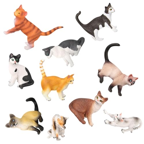 HANABASS 10Stücke Katzenfiguren Realistische Katzenfiguren aus Premiummaterial für Kreative Dekoration für Katzenliebhaber Raumgestaltung HANABASS 10Stücke Katzenfiguren Realistische Katzenfiguren aus Premiummaterial für Kreative Dekoration für Katzenliebhaber Raumgestaltung von HANABASS