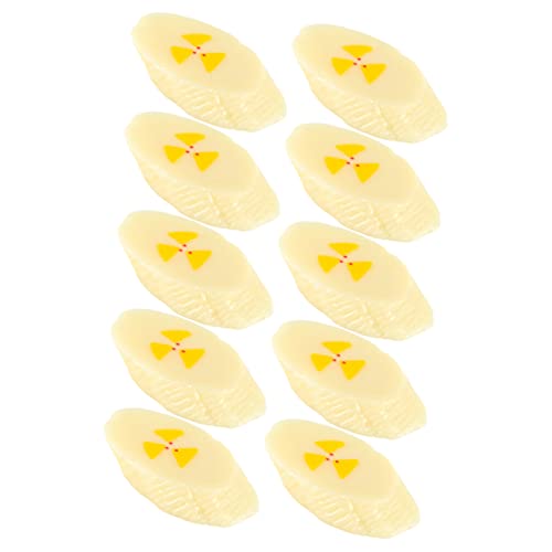 HANABASS 10Stücke Künstliche Bananenscheiben Dekoration Realistische Simulation Bananenfrucht Modell für Küche Partys und Bildungszwecke Obst Requisiten für Kreative DIY Projekte HANABASS 10Stücke Künstliche Bananenscheiben Dekoration Realistische Simulation Bananenfrucht Modell für Küche Partys und Bildungszwecke Obst Requisiten für Kreative DIY Projekte von HANABASS
