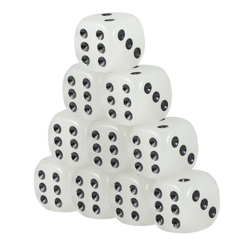 HANABASS 10Stücke Leuchtende Acrylwürfel Seitige Nachtleuchtende für Brettspiele und Spielunterricht Hochwertige Transparente mit Runden Ecken für Kreative HANABASS 10Stücke Leuchtende Acrylwürfel Seitige Nachtleuchtende für Brettspiele und Spielunterricht Hochwertige Transparente mit Runden Ecken für Kreative von HANABASS
