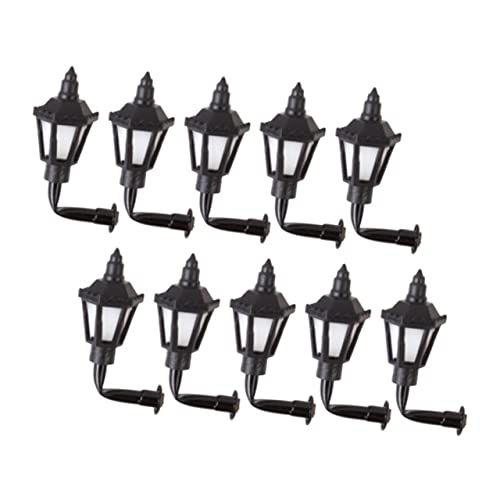 HANABASS Kleiner Wandlampe 10 Stücke für Puppenhaus Realistische Miniatur Wandleuchten Sandtisch Layout Selbstgemacht Mikro Landschaftslicht von HANABASS