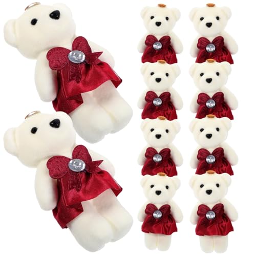 HANABASS 10Stücke Plüschbär Weiche Bär Puppe für Hochzeitsgeschenke Blumenstrauß Dekoration Kuscheltiere aus Hochwertigem Plüsch Vielseitig Einsetzbar für Wohnzimmer HANABASS 10Stücke Plüschbär Weiche Bär Puppe für Hochzeitsgeschenke Blumenstrauß Dekoration Kuscheltiere aus Hochwertigem Plüsch Vielseitig Einsetzbar für Wohnzimmer von HANABASS