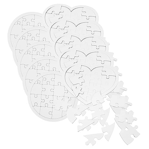HANABASS 10Stücke Teiliges DIY Puzzle für Leere Puzzles zum Kreatives Basteln für Fantasie und Praktische Fähigkeiten Herzform Partys HANABASS 10Stücke Teiliges DIY Puzzle für Leere Puzzles zum Kreatives Basteln für Fantasie und Praktische Fähigkeiten Herzform Partys von HANABASS