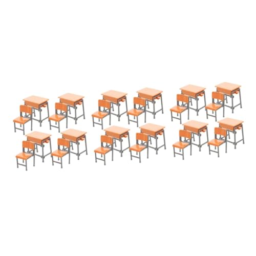 HANABASS 12 Sätze Miniatur Schulmöbel Teilig aus Kunststoff Langlebige Puppenhaus Klassenzimmer Dekoration Kompakte Miniatur Schreibtisch Stuhl Modelle Geschenkidee für Sammler und HANABASS 12 Sätze Miniatur Schulmöbel Teilig aus Kunststoff Langlebige Puppenhaus Klassenzimmer Dekoration Kompakte Miniatur Schreibtisch Stuhl Modelle Geschenkidee für Sammler und von HANABASS