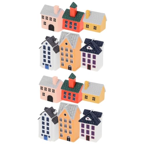 HANABASS 12 Stck. Teiliges Miniatur Haus aus Resin Dekorative Miniaturhäuser für Garten und Terrarium Realistische Mikro Landschaftsfiguren Geeignet für Desktop und Pflanzgefäße Einfache HANABASS 12 Stck. Teiliges Miniatur Haus aus Resin Dekorative Miniaturhäuser für Garten und Terrarium Realistische Mikro Landschaftsfiguren Geeignet für Desktop und Pflanzgefäße Einfache von HANABASS