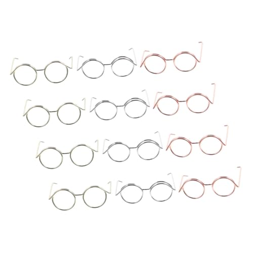 HANABASS 12 Stück Brille Spielzeugzubehör Puppenbrille Puppe verkleiden Zubehör lustige Brillendekore Puppensonnenbrille für Wichtel Mini-Brille Kupferkabel HANABASS 12 Stück Brille Spielzeugzubehör Puppenbrille Puppe verkleiden Zubehör lustige Brillendekore Puppensonnenbrille für Wichtel Mini-Brille Kupferkabel von HANABASS