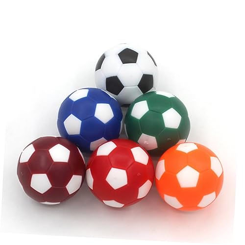 HANABASS 12 Stück Fußball Ball tischfussballtisch tischfußballtisch Fußballmuster Tischfußballspaß Fußballtischzubehör Fußballmaschine intelligenter Fußball Fußballspiel Mini-Ersatzfußbälle von HANABASS