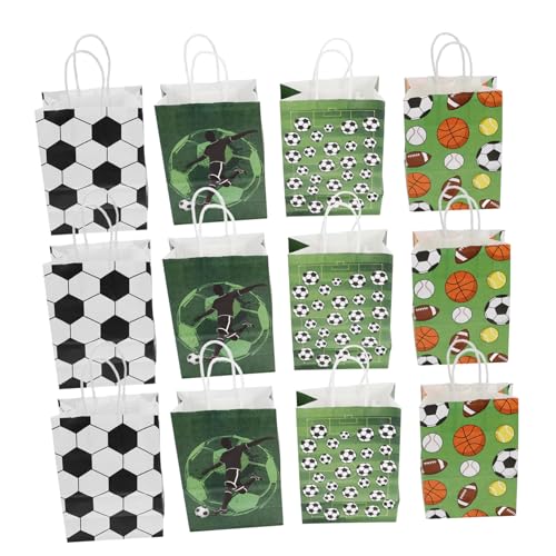 HANABASS 12stücke Fußball Geschenktüten Aus Kraftpapier Handliche Party Favoriten Für Fußballgeburtstage Und Sportevents Für Süßigkeiten Und Kleine HANABASS 12stücke Fußball Geschenktüten Aus Kraftpapier Handliche Party Favoriten Für Fußballgeburtstage Und Sportevents Für Süßigkeiten Und Kleine von HANABASS