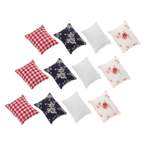 HANABASS 12stücke Miniatur-modellkissen Für Puppenhaus Maßstab Dekoratives Zubehör Mit Winzige Sofakissen Für Kreatives Spielen HANABASS 12stücke Miniatur-modellkissen Für Puppenhaus Maßstab Dekoratives Zubehör Mit Winzige Sofakissen Für Kreatives Spielen von HANABASS