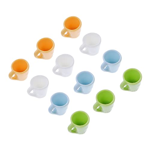 HANABASS 12 Stück Mini-Becher Trinken Küchenzubehör für Puppenstuben DIY Puppenhausverzierung mit Tee Kleine Hausdekoration Becherdekor aus Harz dekoratives Zubehör für Puppenhäuser HANABASS 12 Stück Mini-Becher Trinken Küchenzubehör für Puppenstuben DIY Puppenhausverzierung mit Tee Kleine Hausdekoration Becherdekor aus Harz dekoratives Zubehör für Puppenhäuser von HANABASS