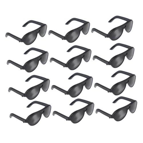 HANABASS 12 Stück Mini -Sonnenbrille Mädchen Zubehör Sonnenbrillen basteln kleine Puppen für gläser Puppenbrille Mini-Sonnenbrille Puppe Sonnenbrille Black HANABASS 12 Stück Mini -Sonnenbrille Mädchen Zubehör Sonnenbrillen basteln kleine Puppen für gläser Puppenbrille Mini-Sonnenbrille Puppe Sonnenbrille Black von HANABASS