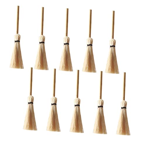HANABASS 12 Stück Miniatur Besen für Puppenhäuser Dekorative Broom Adornments für Kreatives Spiel und Realistische Gestaltung von Mini Häusern HANABASS 12 Stück Miniatur Besen für Puppenhäuser Dekorative Broom Adornments für Kreatives Spiel und Realistische Gestaltung von Mini Häusern von HANABASS