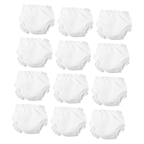 HANABASS 12 Stück Puppenkleidung klein winzig UPS Puppenhöschen weiße Anziehkleidung für Babypuppen Puppenunterhose Mini Doll House Accessoires Babypuppengarderobe Stoff HANABASS 12 Stück Puppenkleidung klein winzig UPS Puppenhöschen weiße Anziehkleidung für Babypuppen Puppenunterhose Mini Doll House Accessoires Babypuppengarderobe Stoff von HANABASS