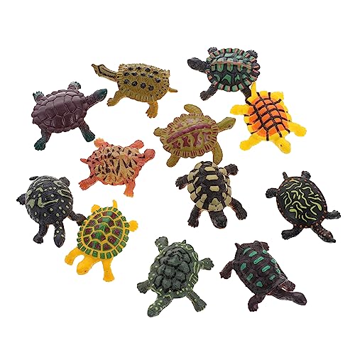 HANABASS 12 Stück Simuliertes Schildkrötenmodell für Meerestiere Meeresschildkröten-Modell Schildkröten Mini-Schildkrötenfiguren Plastik HANABASS 12 Stück Simuliertes Schildkrötenmodell für Meerestiere Meeresschildkröten-Modell Schildkröten Mini-Schildkrötenfiguren Plastik von HANABASS