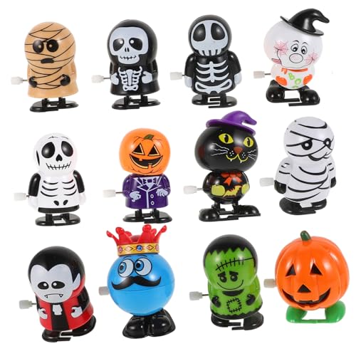 HANABASS 12 Stück Springendes zum Aufziehen Halloween Theme Halloween Animatronic Plastikspielzeug Halloween Costumes Halloween-Aufziehspielzeug Uhrwerk für Abs HANABASS 12 Stück Springendes zum Aufziehen Halloween Theme Halloween Animatronic Plastikspielzeug Halloween Costumes Halloween-Aufziehspielzeug Uhrwerk für Abs von HANABASS