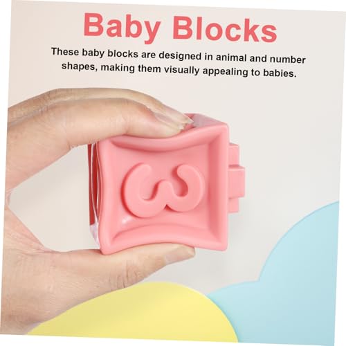 HANABASS 12 Stück Teiliges Bausteine Weiche Gummiblöcke mit Tier Zahlenformen Bunte Motorikspielzeug für Kleinkinder Shower Geschenk HANABASS 12 Stück Teiliges Bausteine Weiche Gummiblöcke mit Tier Zahlenformen Bunte Motorikspielzeug für Kleinkinder Shower Geschenk von HANABASS