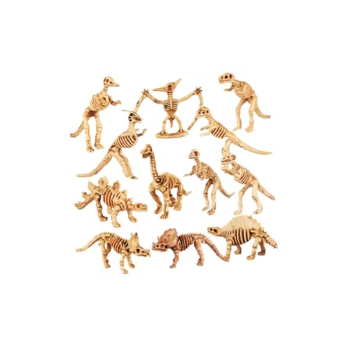 HANABASS 12 Stück Teiliges Dinosaurier Skelett Modell Kreatives Archäologisches Ausgrabungs Umweltfreundlichem Material Pädagogisches Dino Figuren Originelle Dekoration für Zuhause und von HANABASS